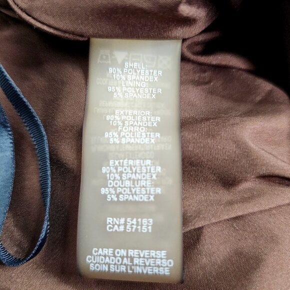 TOMMY HILFIGER Skirt Faux Suede CHOCOLATE BROWN size 10 Twee Preppy Academia - Picture 7 of 7